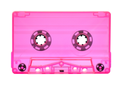 Fluo Pink Cassette Shell Tab Out